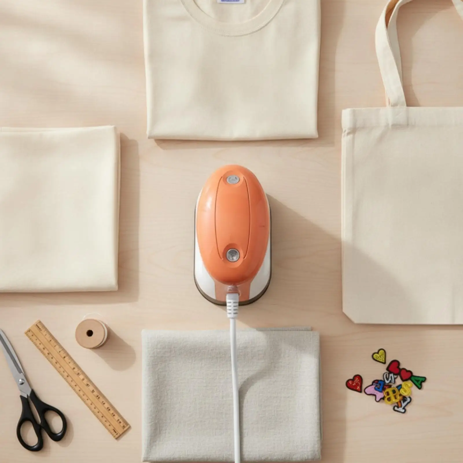 Mini Heat Application Device Portable Heat Transfer Machine Handheld Mini Press for Crafters, Hobbyists, Textile Printing, Home