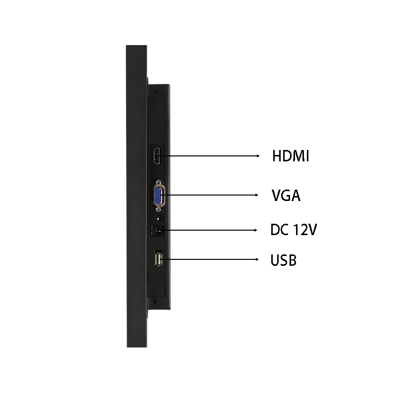 1000 Nits 15.6 Inch 1920x1080 Open Frame Resistive/Capacitive Touch screen Monitor With VGA HDMI For Kiosk/Industrial Machine