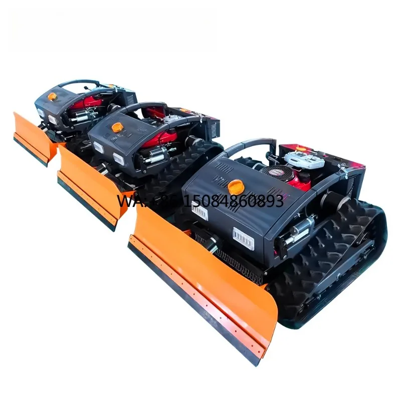 GardeningSelf Propelled Industrial & DIY Grade 4-Stroke  Lawn Mower Robot Smart Remote Control Tractor Snow Plow With Bl