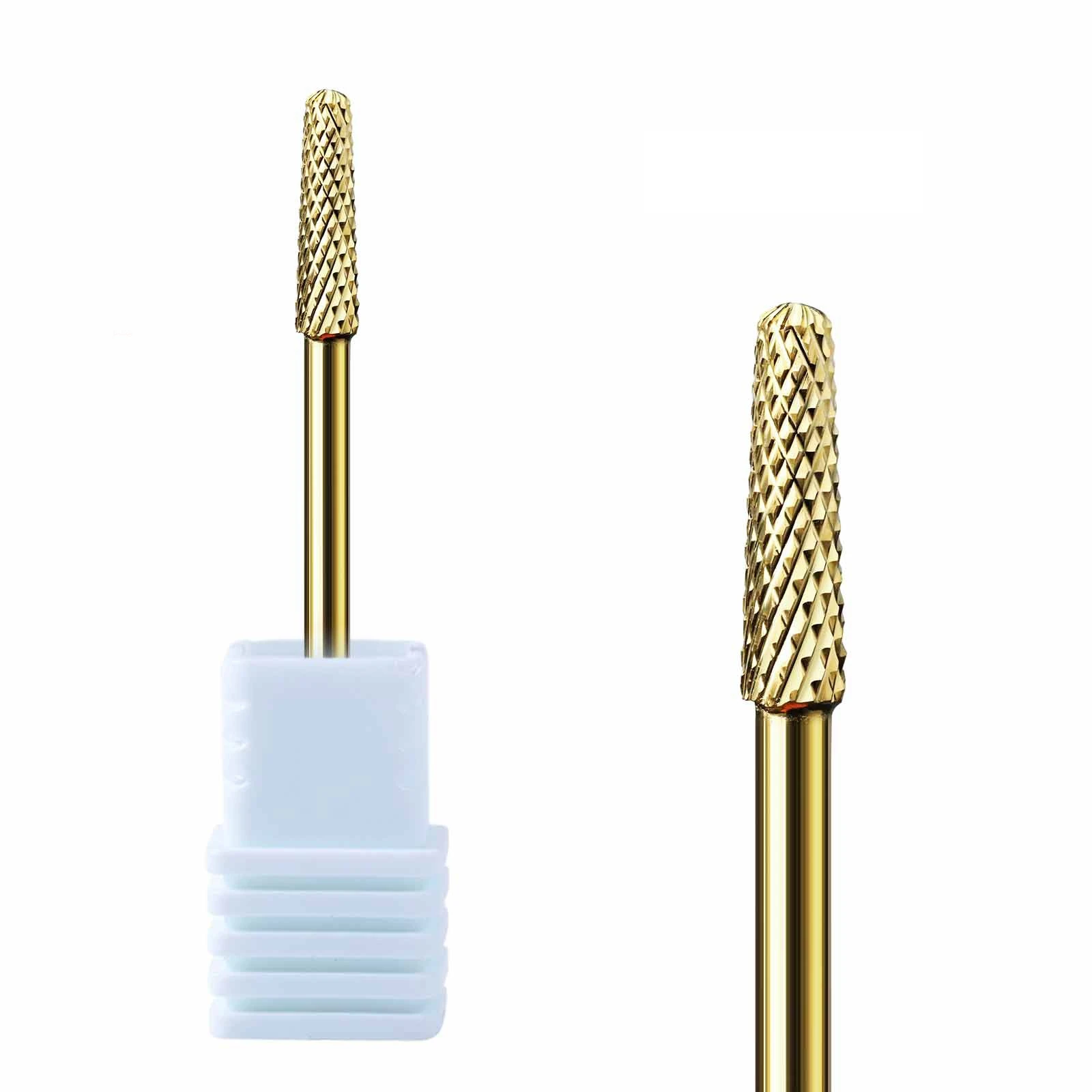 Set manicure per punte da trapano per unghie in carburo di tungsteno da 10 pezzi per strumenti per il trattamento rapido della pelle morta per la rimozione rapida delle unghie acriliche