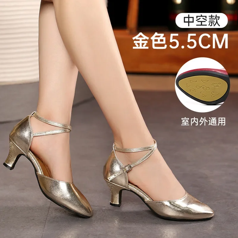 XIHAHA Mode Heels Square Dance Schuh Frauen Ballett Schuhe Mädchen Damen Samba Rumba Ballsaal Moderne Tango Tanzen Leistung