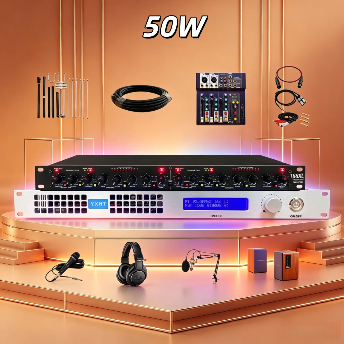 

Community YXHT-1, 50W FM Transmitter Full System Set, Emergency Broadcast Solution, Complete Kit, Anti-Interference