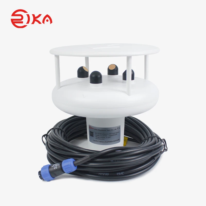 RIKA RK120-03 Economical strong anti-interference ultrasonic sensor anemometer for severe weather monitoring