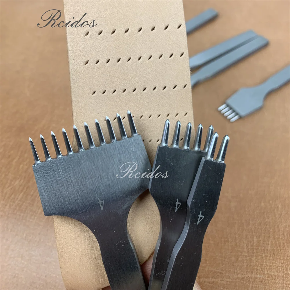 RCIDOS Hand Sewing  Oliver Hole Puncher,Manual Oliver Style Stitching hole Punching tools,Distance:3/3.38/3.85/4/5mm