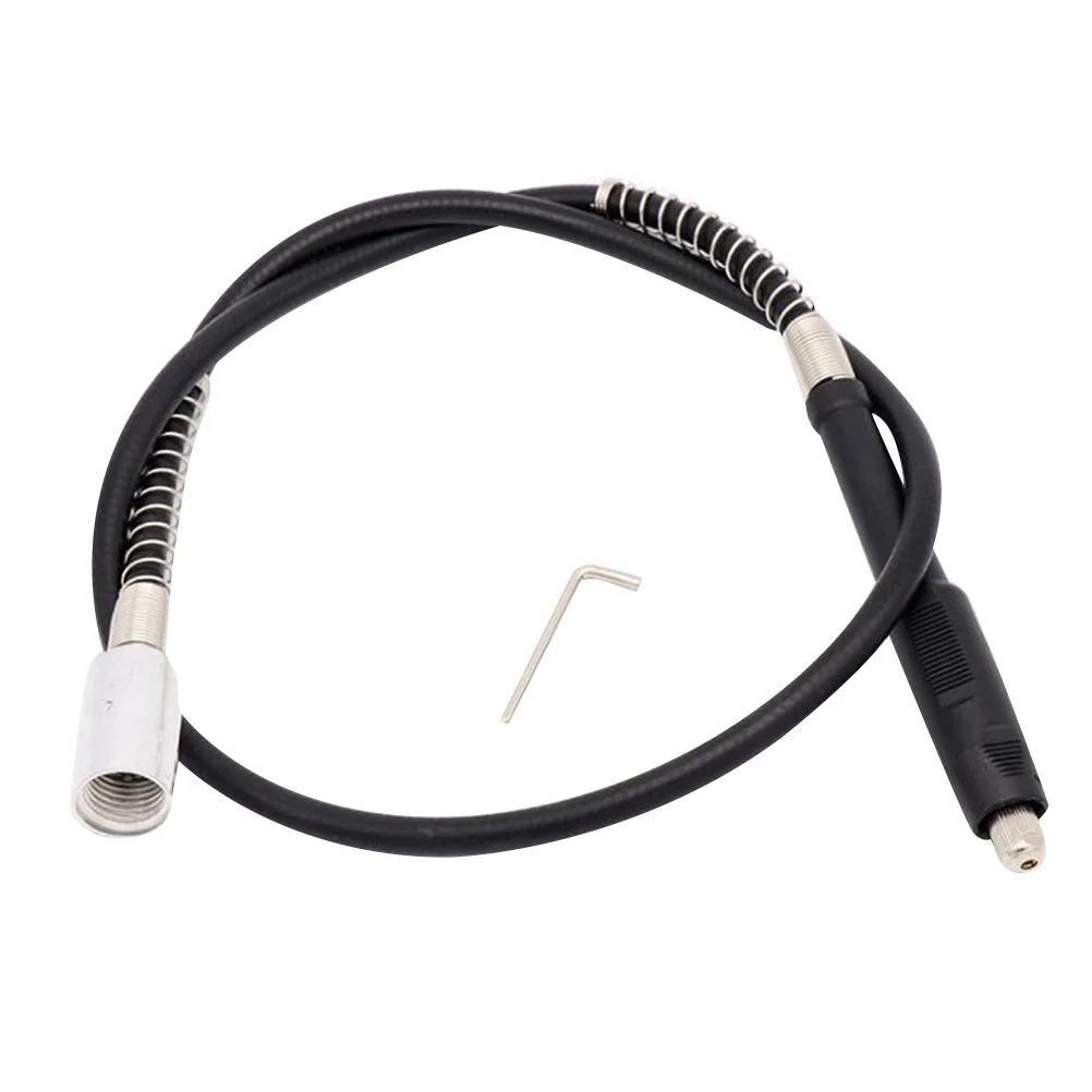 Extensión de herramienta de eje flexible para trabajo en espacios estrechos con eje Flexible de 360 grados, extensión de taladro Flexible negra, 1 Uds.