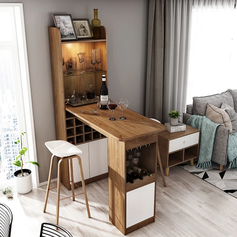 

Bar table household small apartment modern simple integration wall partition wine cabinet guest restaurant side cabinet entrance