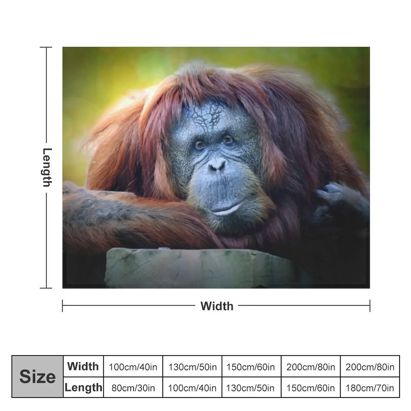 Orangutan Throw Blanket Winter beds Luxury St Sleeping Bag Blankets