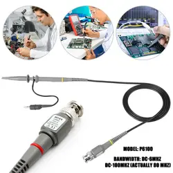 P6100 100MHz 1X 10X High Quality Scope Scope Clip Probe Analyzer Alligator Clip Oscilloscope Probe Kit