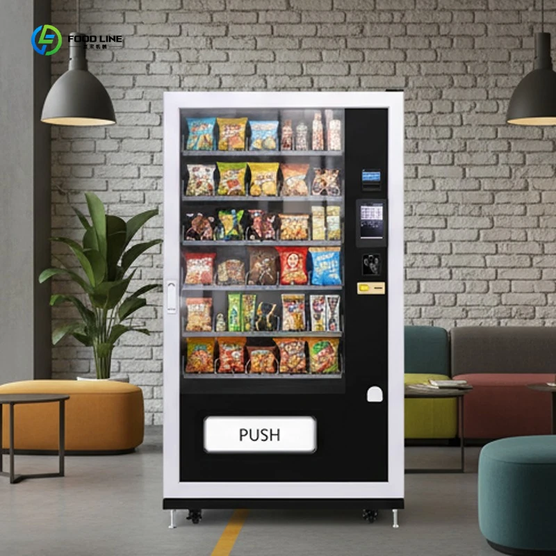 Touch Screen Vending Machine Single Spring Spiral Capacity Snack Drink Automatic Vending Machine with Cloud System FL Customized
