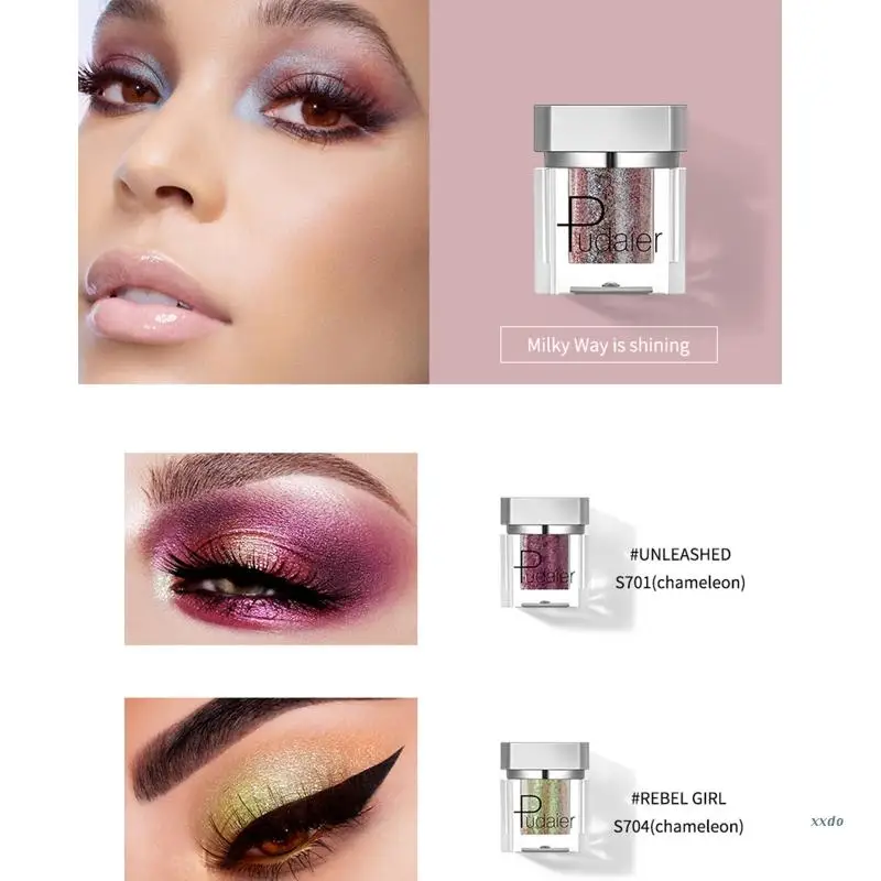 Ombretto Glitter monocromatico Shiny Diamond Eye Shadow Palette evidenziatore in polvere Shimmer Bright Earth Color Eye Makeup