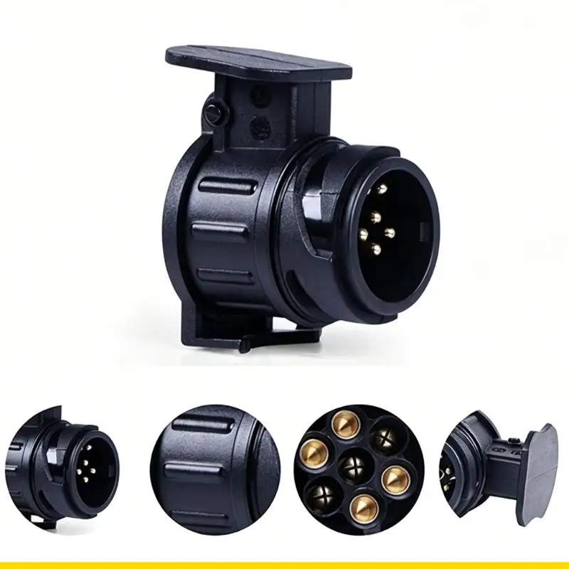 SZCH Quick 13 Pin to 7 Blade Trailer Wiring Adapter Electric Socket Converter ABS Construction for Auto Caravans Truck