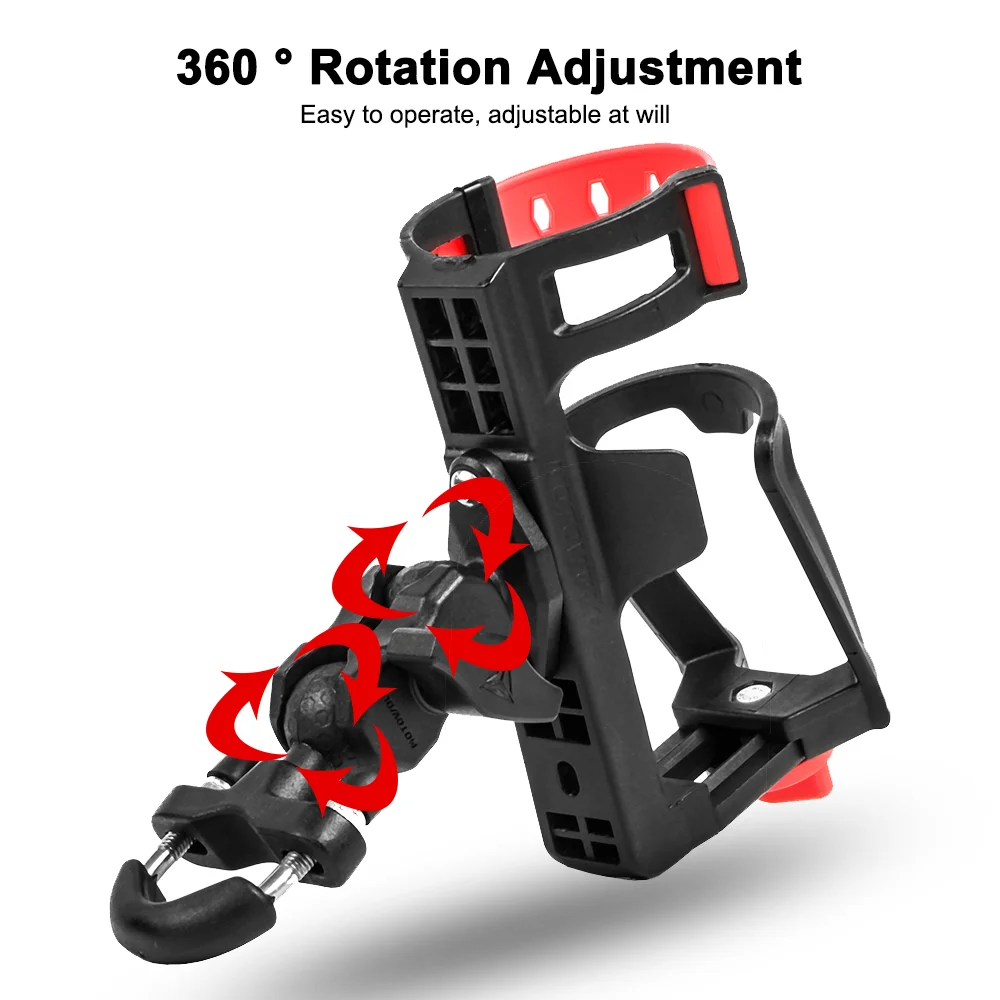 Universal Motorcycle Water Bottle Holder Drink Cup Bracket Riding Outdoor Storage Rack Bicycle Bottle Holders For BMW For Honda