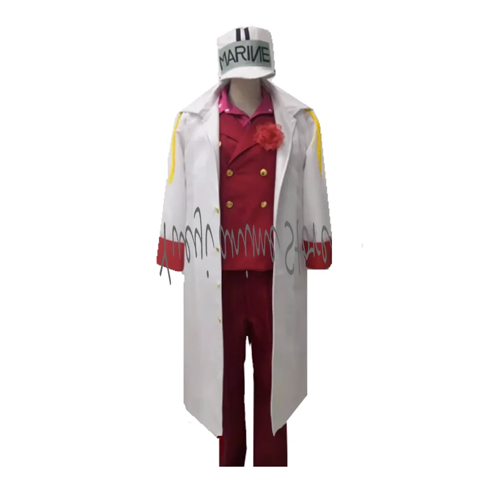 

customized--Akainu Sakazuki Cosplay Outfit - Anime Marine Admiral Uniform Halloween Party Costume for Adults