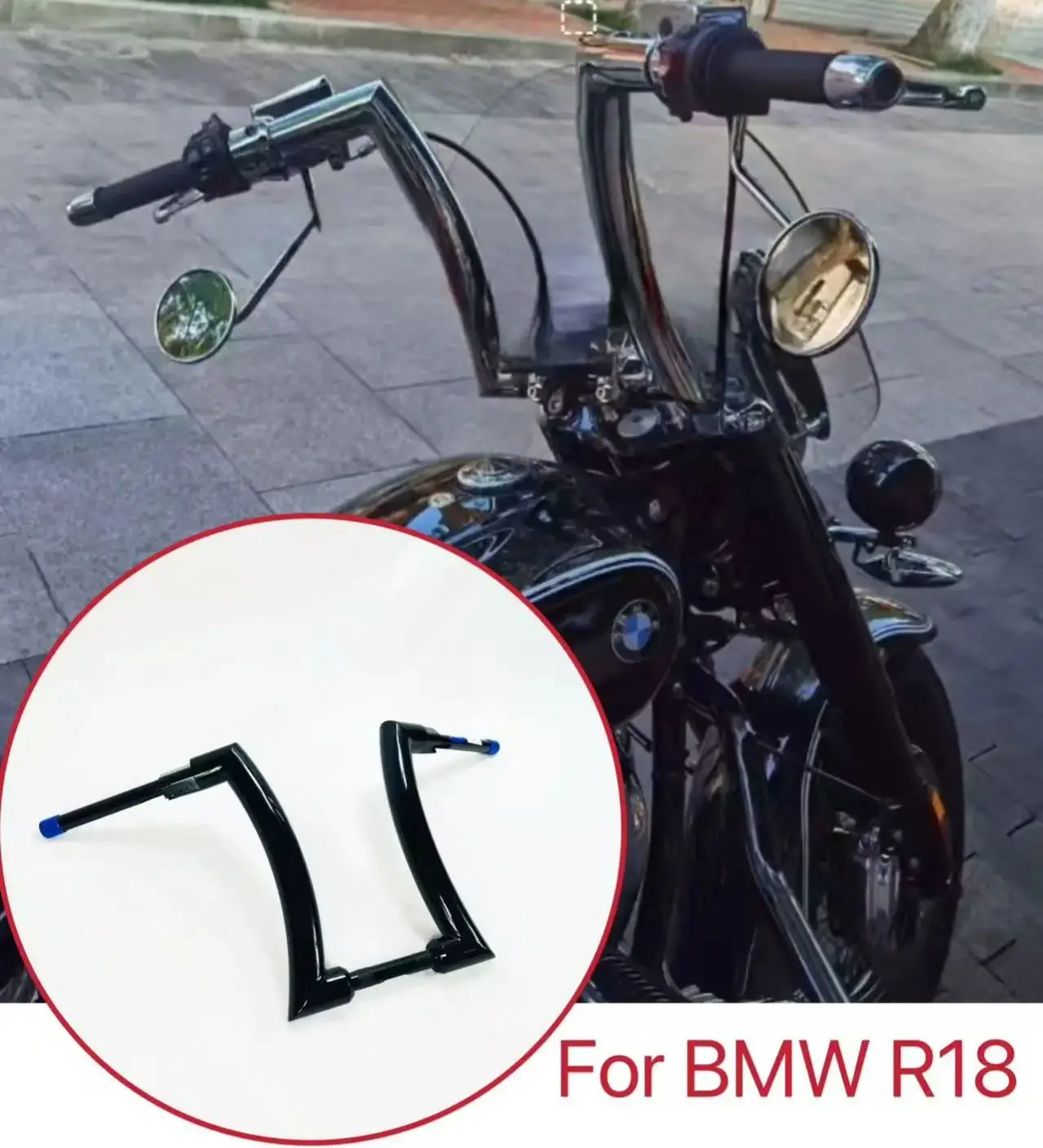 Motorcycle 2‘’ APE Hanger Bar For BMW R18 R 18  Classic Roctane Transcontinental R18 B Handlebars Handlebar Accessories