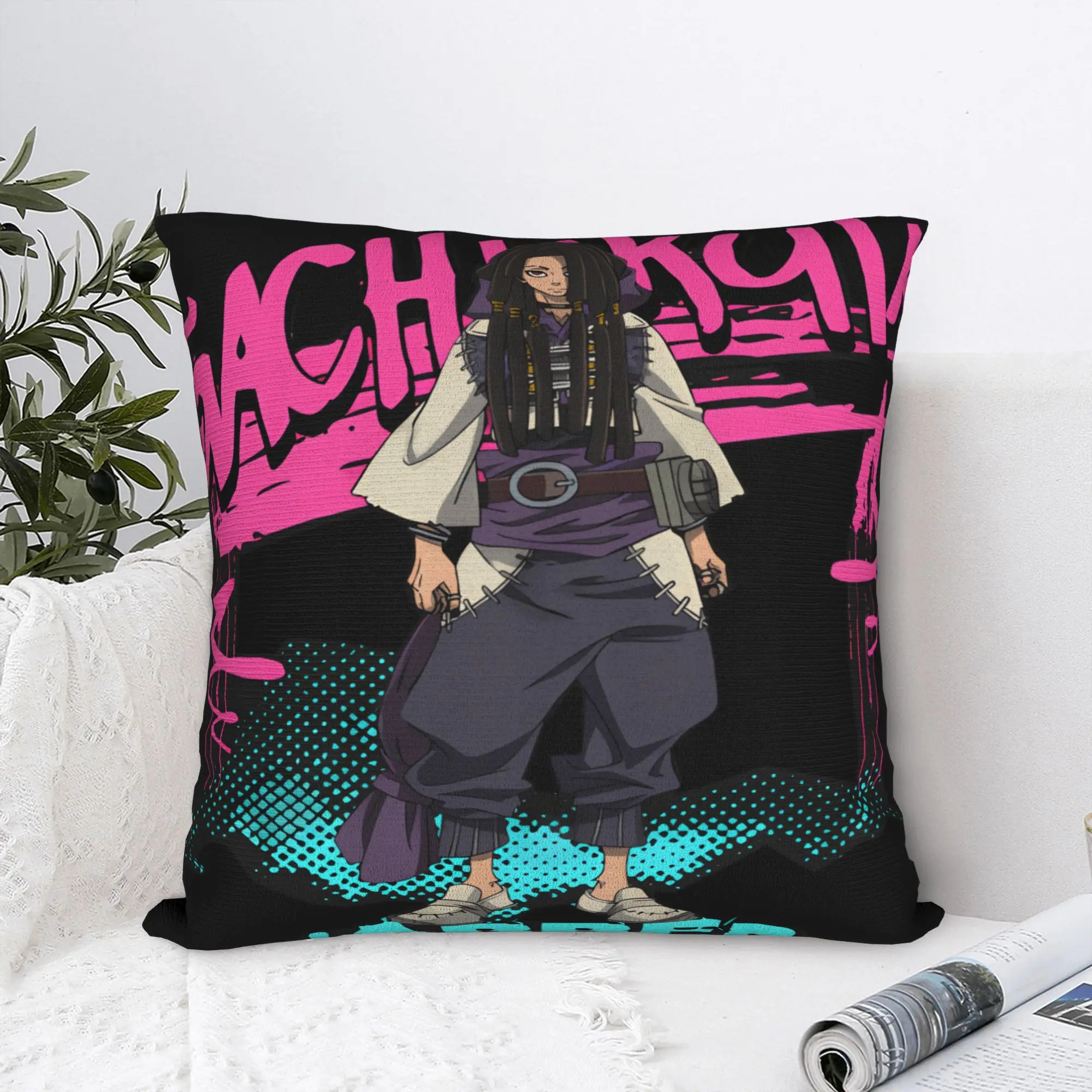 Gachiakuta Anime Pillow Cover  Comfy Cushion Cover Retro Trendy Pillow Case For Living Room Chair