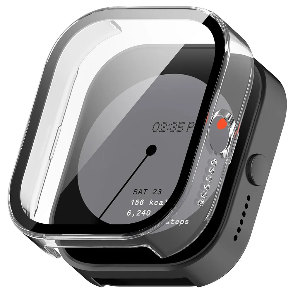 Protective Cover with Tempered Glass Protector Case Anti-Scratch Screen Protector Shell for CMF by Nothing Watch Pro Accessories