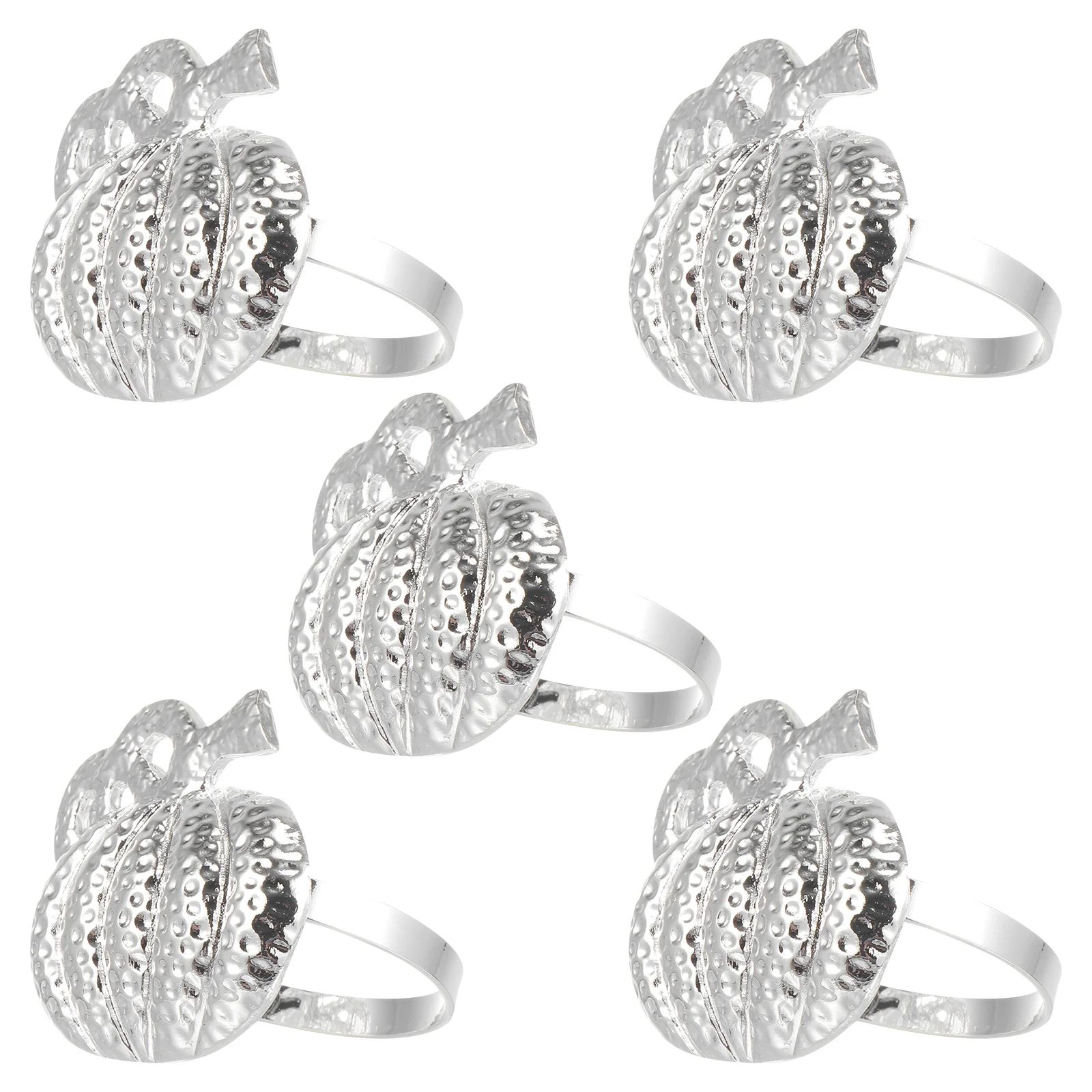 

5pcs Pumpkin Napkin Rings Halloween Table Decors For Parties Family Gatherings Napkin Holders Decorative Buckles Kitchen Bar