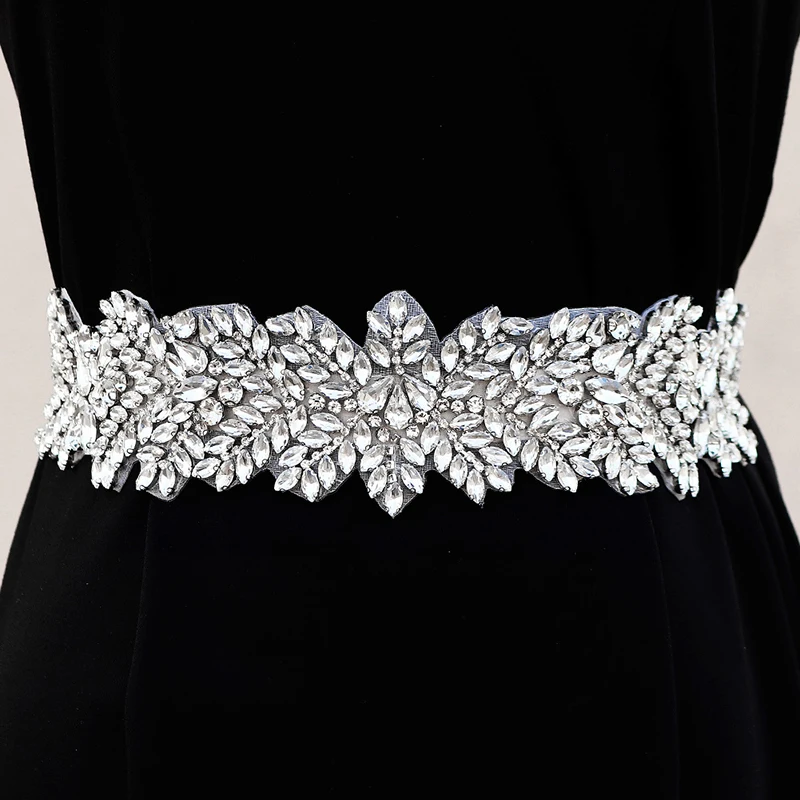 Bridal Belt for Wedding Dress Handmade Luxury Crystal Rhinestone Flower Belts Women Accessories Party Jewelry Bridesmaid Gift