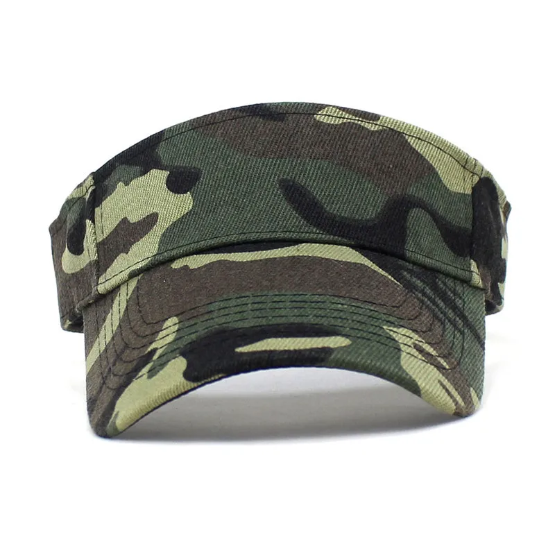 Polyester Camouflage Visors Adjustable Sun Protection Cap For Men and Women 03