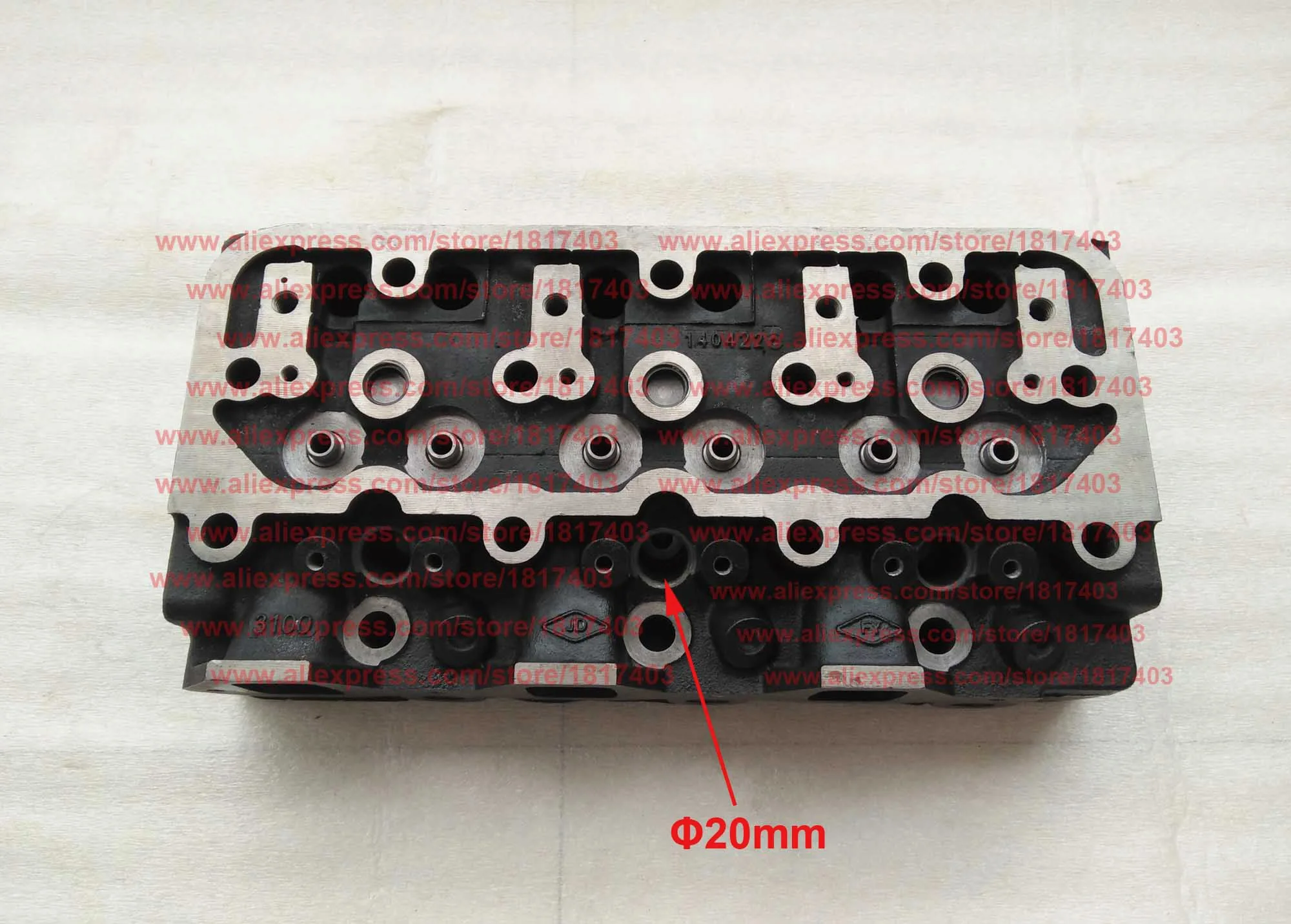 Jiangdong TY3100I.1.1-1 Cylinder Head ( 20mm model ), Jiangdong TY3100IT Diesel Engine Parts