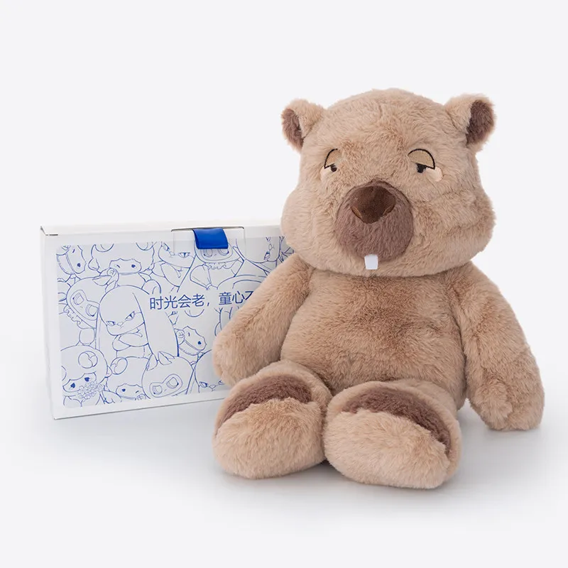 

ZEIO Wombat Plush Toy Cute Soft Cuddly Stuffed Animal Soothing Comfort Companion Doll Ideal For Kids Toddlers As Birthday Gift