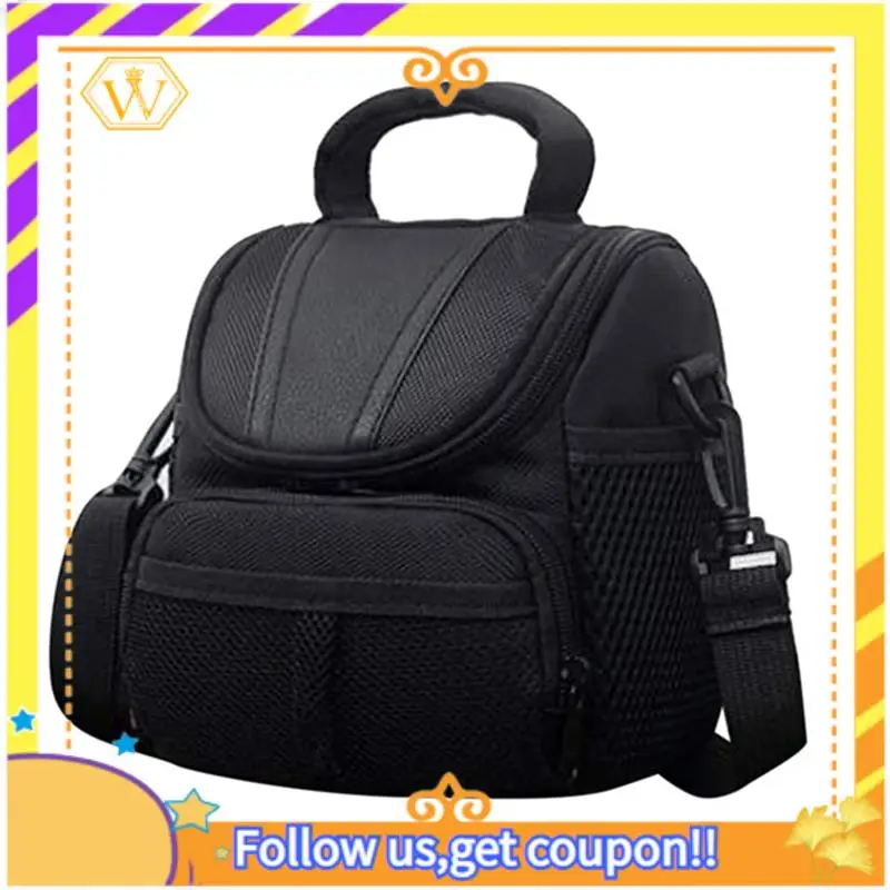 Bolsa para cámara A01K-SLR, bolsa ligera para fotografía, correa ajustable para el hombro, bolsa para cámara con bolsillo con cremallera para Nikon D40