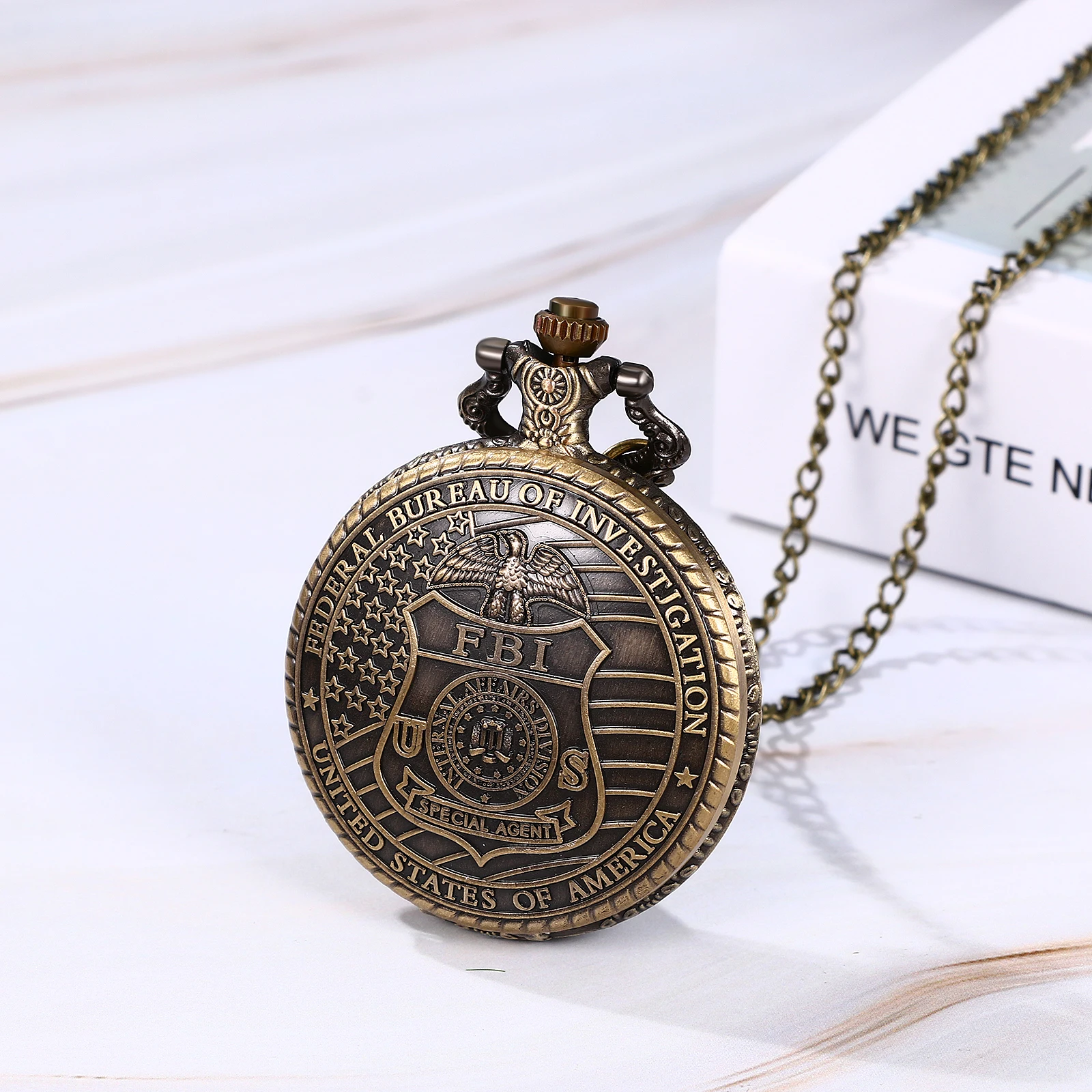 Lancardo-arabicリング付きクォーツポケットウォッチ、中空装飾、ユニセックスセーターチェーン、ネックレス、バレンタインデー