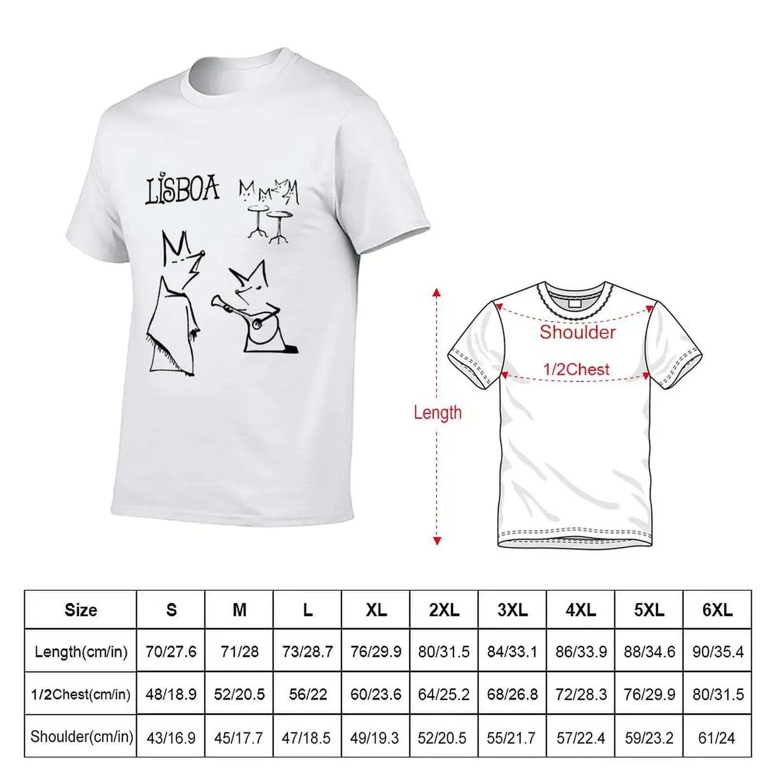 Lisboa #2 - Fado T-Shirt graphics boys whites plain kawaii clothes t shirt men