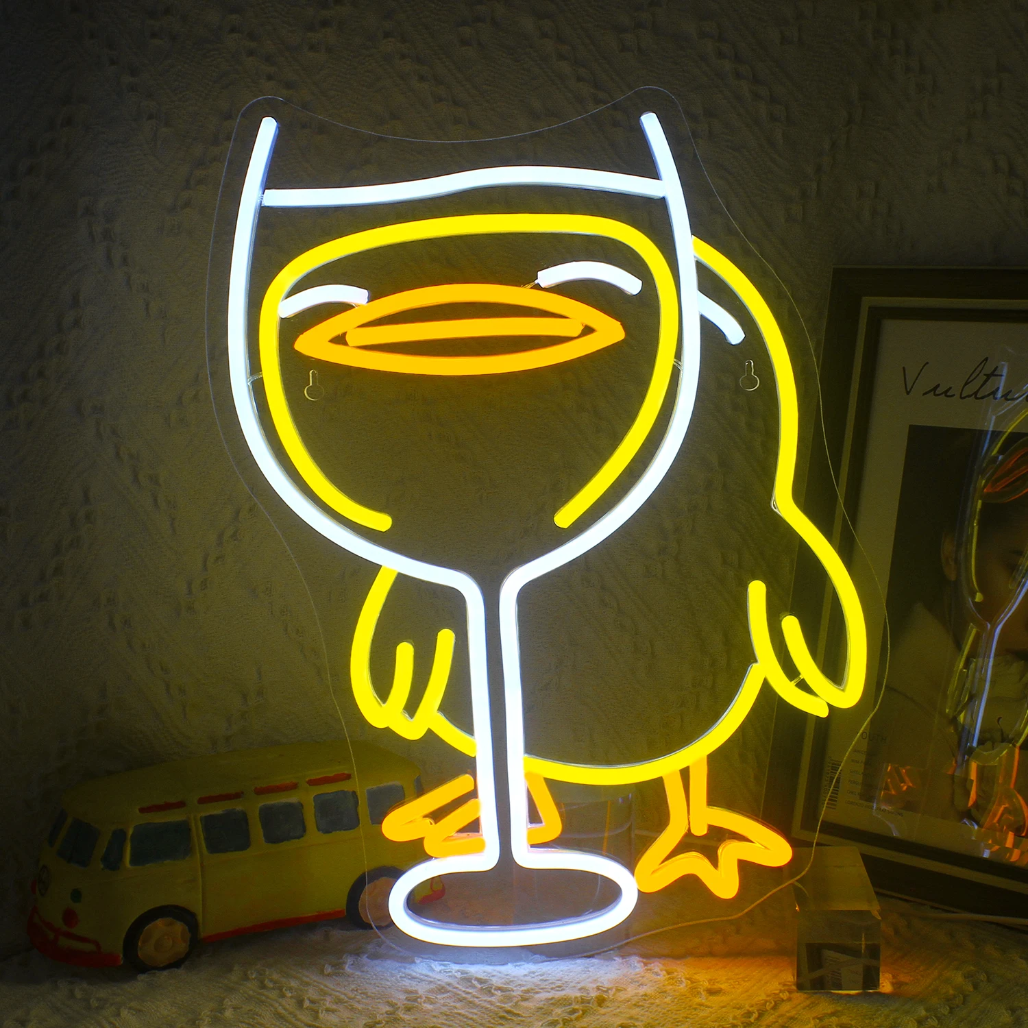 Imagem -02 - Engraçado Animal Neon Led Light para Quarto das Crianças Festa Bar Quarto Caverna Brilho Arte Personalidade Wall Decor Presente Adolescente