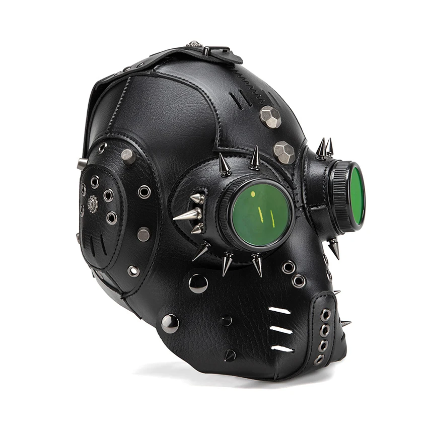 

Противогаз в стиле стимпанк, средневековый Хэллоуин, доктор чумы, искусственная кожа, косплей, готический забавный карнавал, маскарад, вечеринка, фестивальная маска