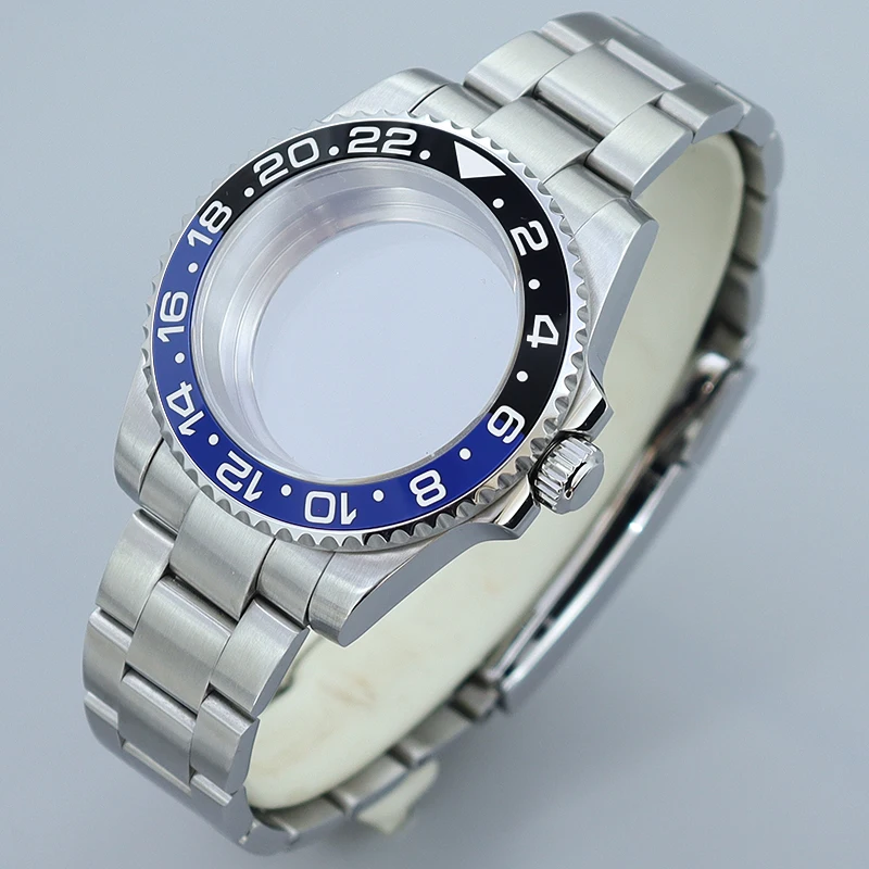 

Корпус для часов 40 мм Diver NH35 с сапфировым стеклом для механизмов NH35, NH36, NH34, 8215, 2824, PT5000, GMT, SUB. Аксессуары для часов: матовый браслет Oyster.