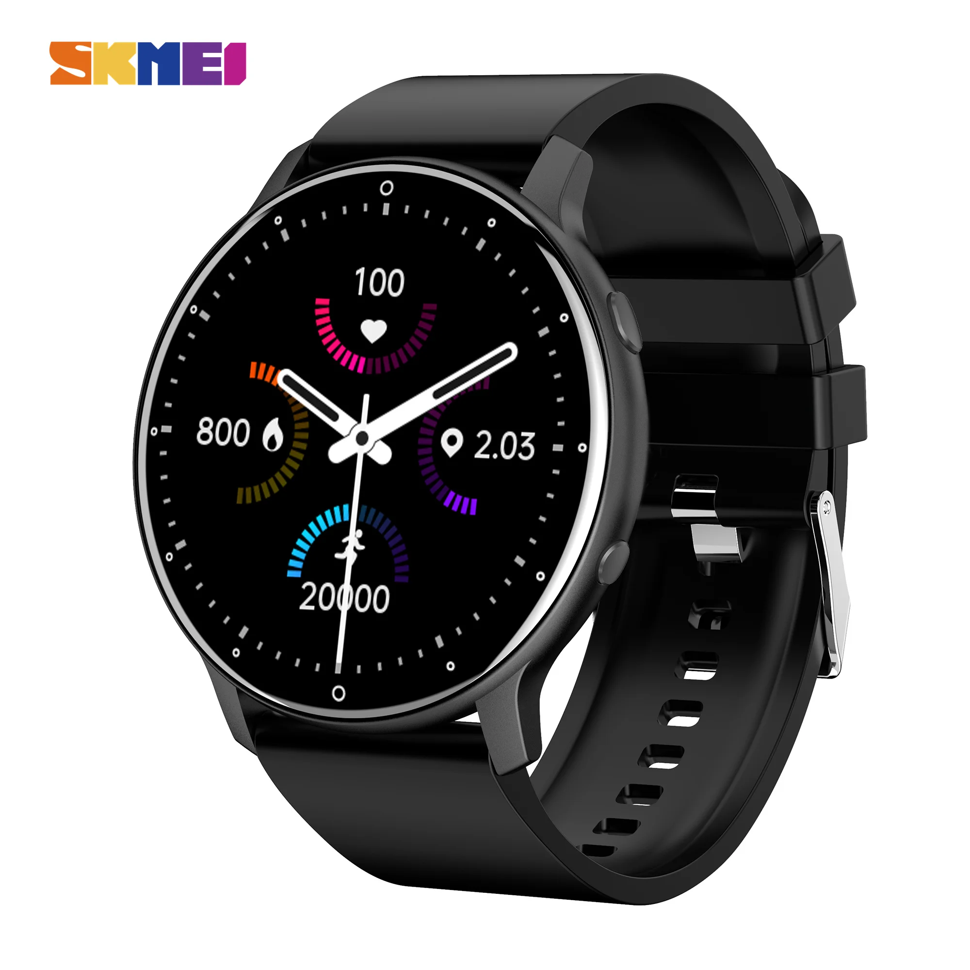 

SKMEI 1.28 inch Smart Watch Women Men Pedometer Fitness Track Heart rate monitoring IP68 Waterproof Smartwatch for Android ios