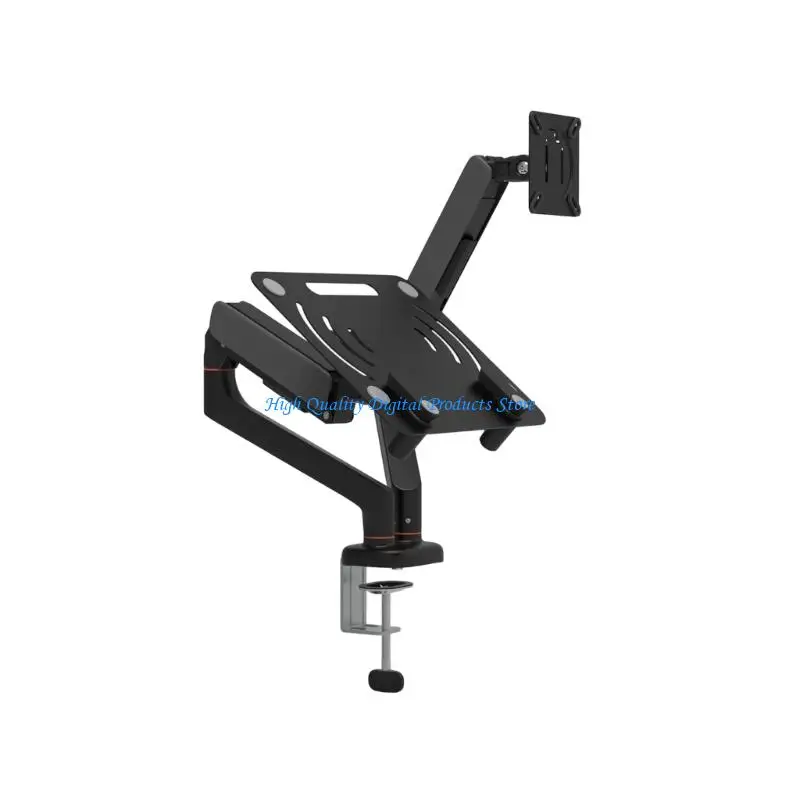 U2JE 2 in 1 Desk Mount for Monitor Screen and Laptop Computer