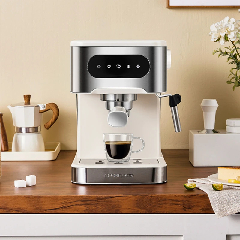 Small Home Coffee Machine Low Pressure Pre-soaking Italian Cold Brew Coffee Machine Multi-function Steam Milk Frother Cappuccino