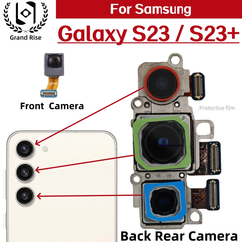 For Samsung Galaxy S23 Galaxy S23 Plus + Camera Set Front Camera Rear Camera SM-S911B SM-S911U SM-S916B SM-S916U Main Camera