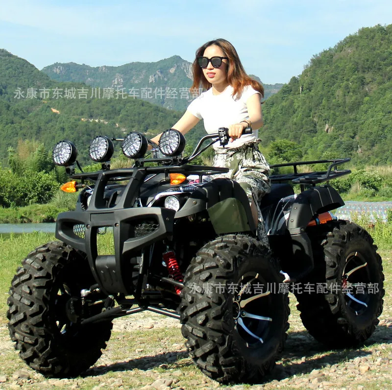 Big and small bull beach  four-wheeled motorcycle shaft drive all-terrain 4WD water-cooled field mountain agricultural