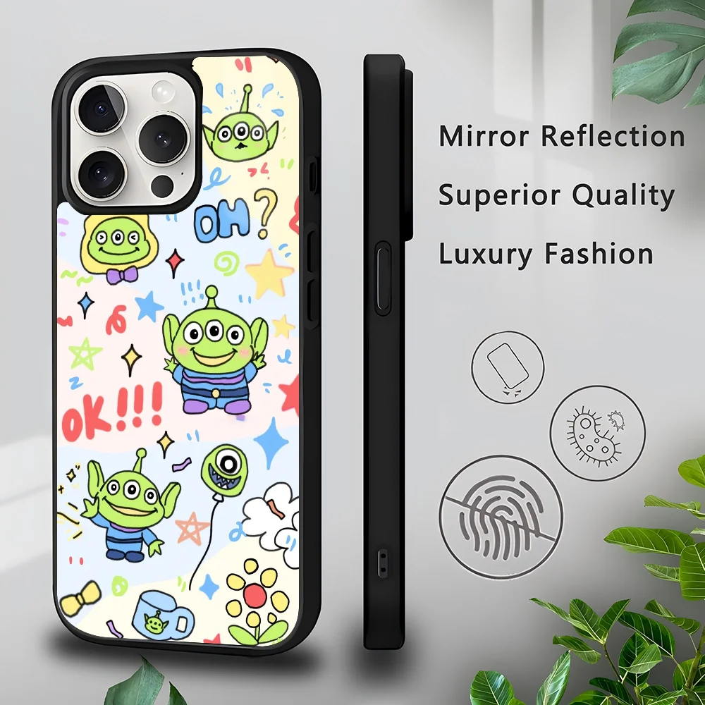 A-Alien Anime T-Toy S-Story Phone Case Strong Magnetic For IPhone 16 15 14 13 Pro Max 11 12 Mini Alex Mirror For Magsafe Wirele