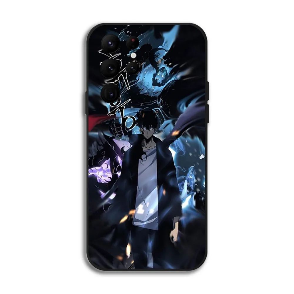 Anime S-Solo Levelings Phone Case for Samsung Galaxy S24 Ultra S22 S23 Ultra S21 S20 Protective Silicone Funda - Image 6