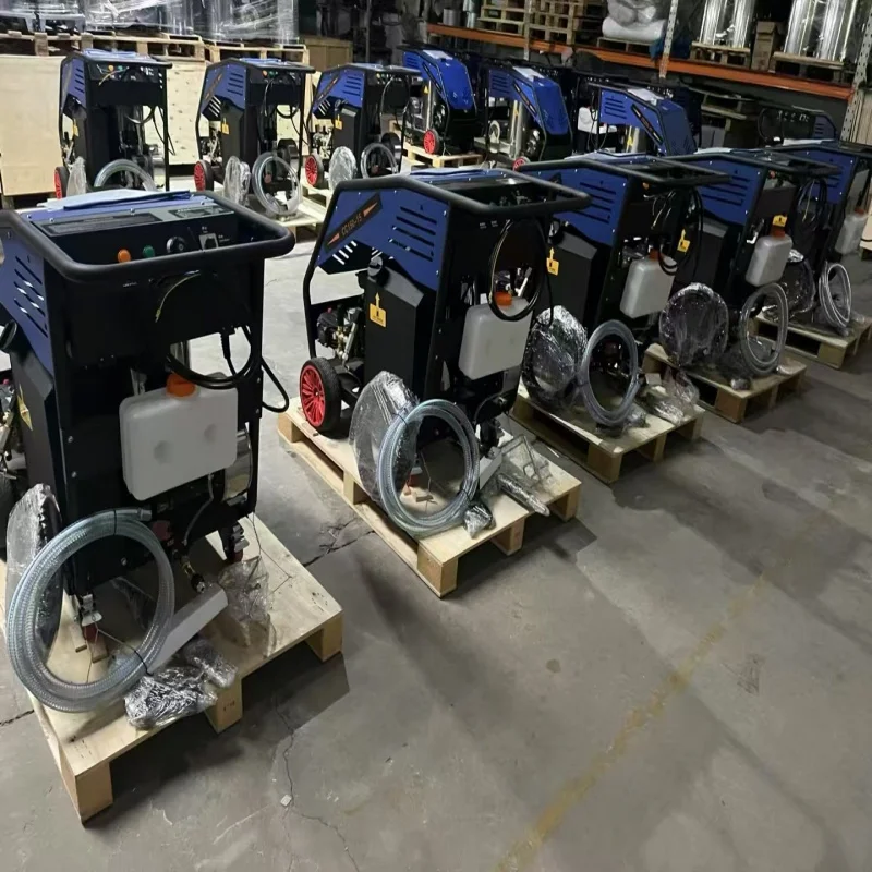 غسالة ضغط الماء الساخن الصناعية 500bar 22kw المحمول جهاز تنظيف يعمل بالضغط العالي صناعة المواد الغذائية غسالة الماء الساخن الكهربائية #6