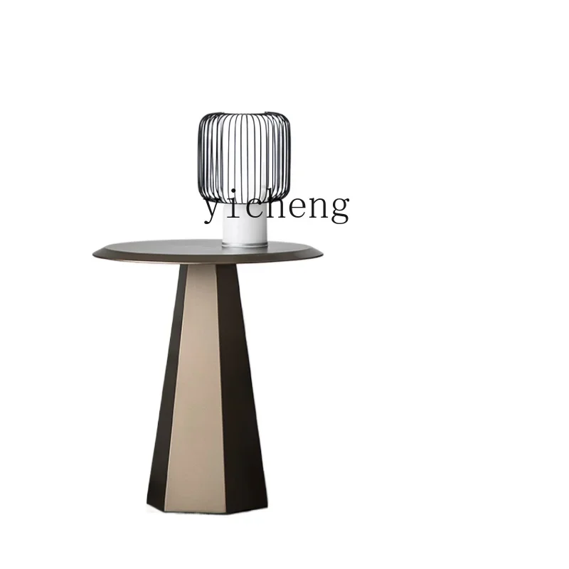 

XL Modern Minimalist Living Room Side Table Light Luxury Metal Small Coffee Table round Sofa Corner Table