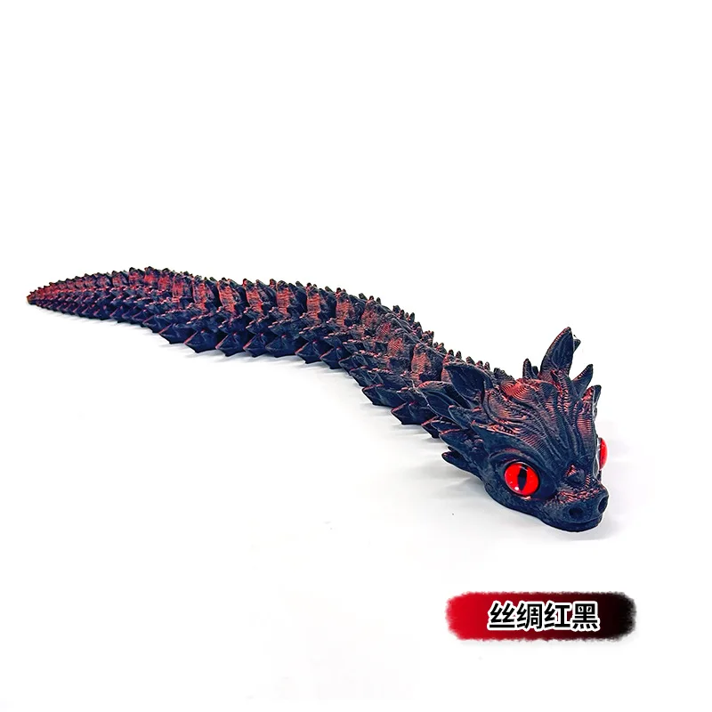 

New 3D Printed Snake Multi-Joint Rotatable Stereoscopic Snake Office Desktop Ornament Home Decor Animal Model Figurine Car Decor