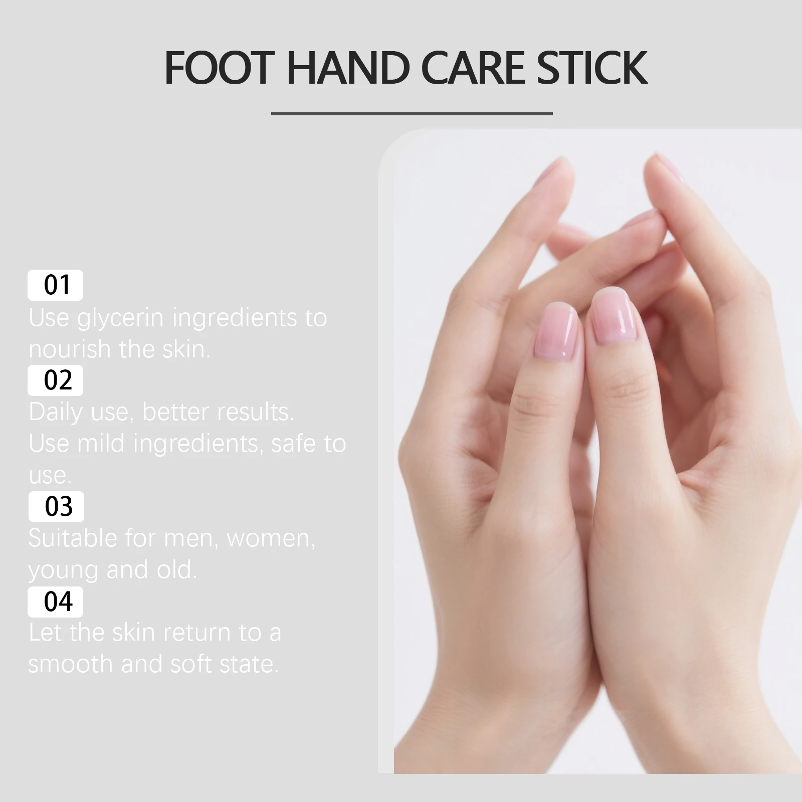 Urea Cracked Heel Solid Lotion Stick Salicylic Acid Mess Free Callus Remover Moisturizer A/W Dry Hand Foot Care Christmas Gift
