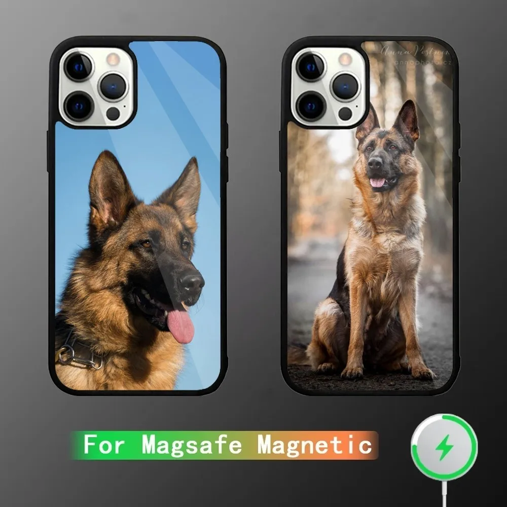 German Shepherd Dog  Phone Case For iPhone 15,14,13,12,11,Plus,Pro,Max Mini Magsafe Magnetic Wireless Charging