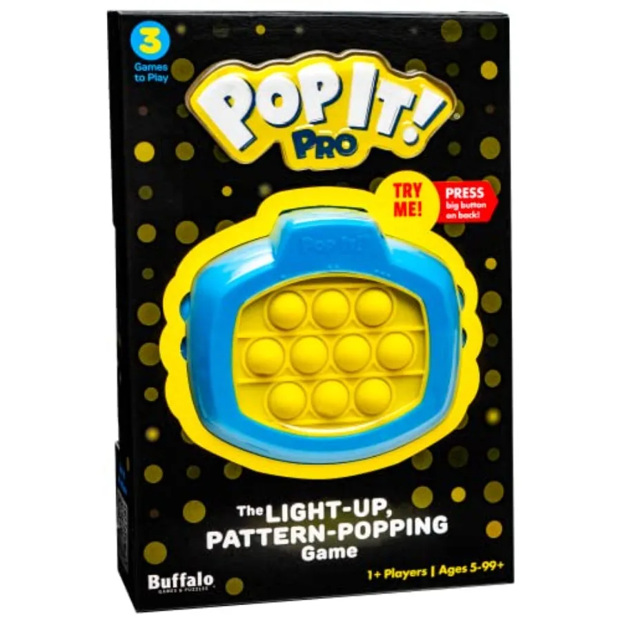 

Pop It Pro Electronic Pattern Game - Multicolor, Classic - Fast-Paced Blitz and Multiplayer Pop It Game
