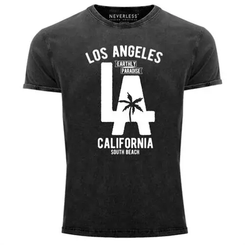 Cooles Angesagtes Herren T-Shirt Vintage Shirt LA California