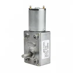 JGY370 JGY-370 1-210 RPM 12 V 24V With Encoder Mini Electric 6V 90 Degree Gearbox Right Angle 12v DC Worm Gear Motor