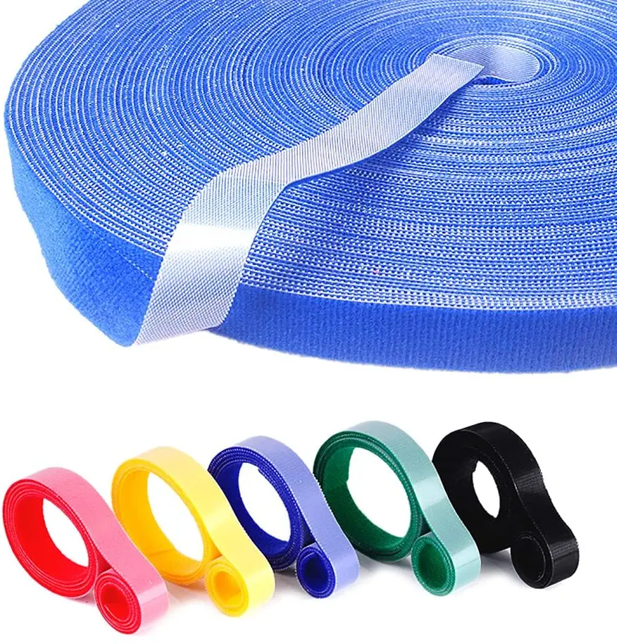 5M/Roll Reusable Hook Loop Fastening Tape Cable Ties Straps Nylon Straps DIY Home Wires Cords Manage Wire Organizer Straps