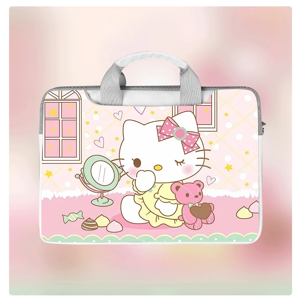 Hello Kitty Anime Cute Laptop Bag 12 14 15 15.6 Inch Shockproof Shoulder Bag Printed for Huawei Dell HP Lenovo Laptop Case Gift