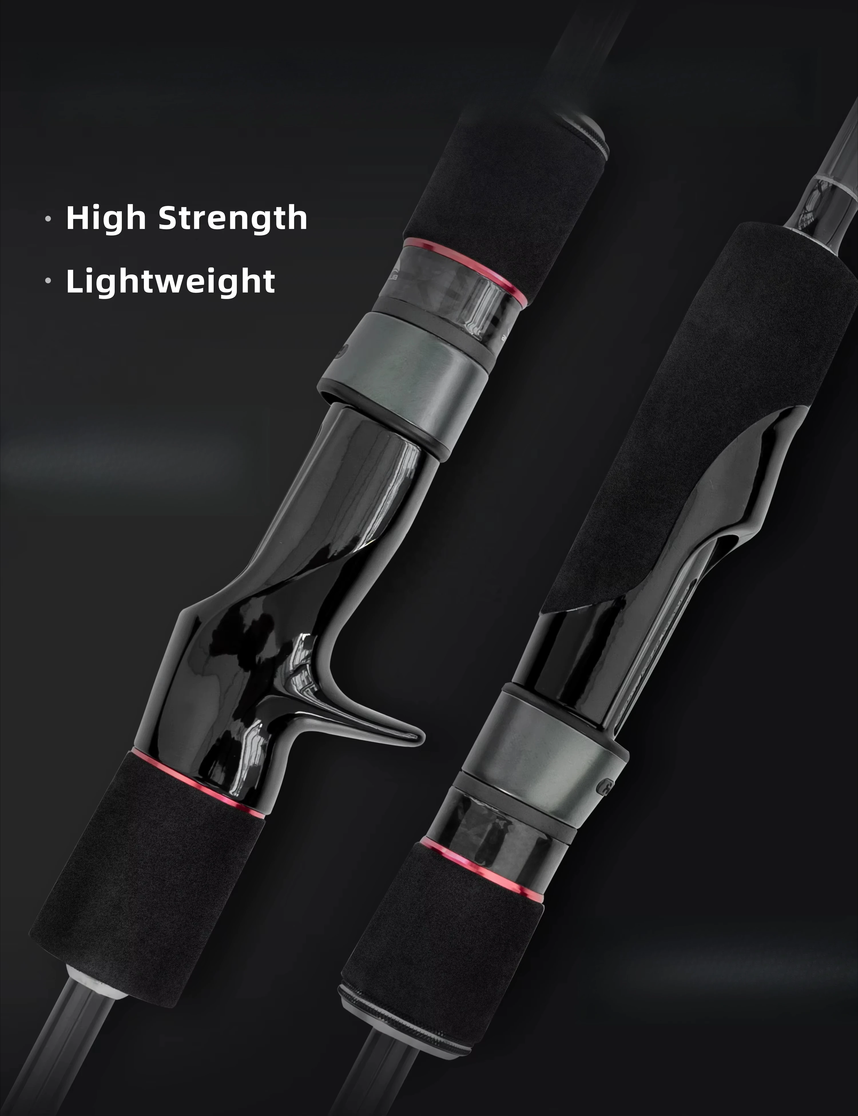 

5'8" Slow Jigger Fishing Rod Carbon Fiber for Spinning and Casting with Anti-Corrosion Stainless Steel Guides