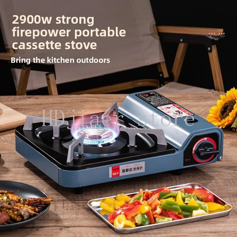 

Portable Outdoor Camping Gas Cassette Stove - Barbecue Hot Pot Cookware for Picnic Outdoor Cooking